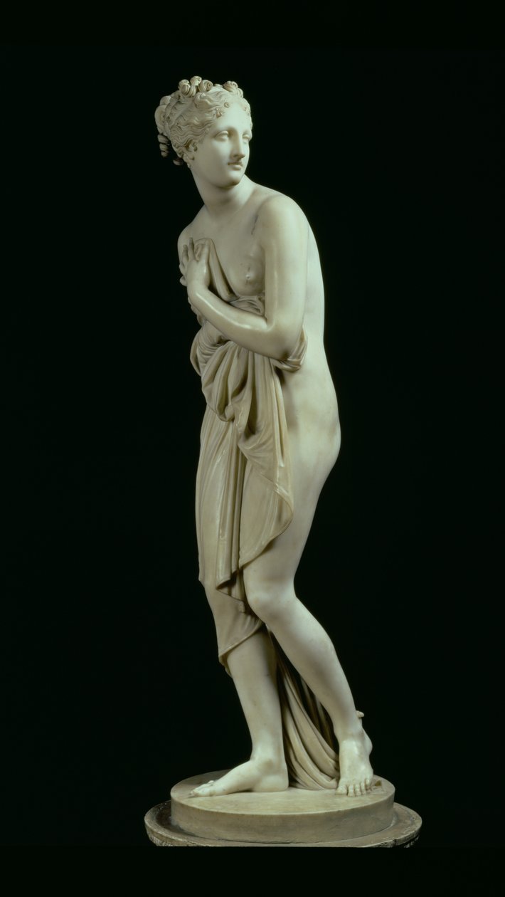 Venüs, yandan görünüş, 1810 (mermer) (ayrıca bkz. 79618) by Antonio Canova