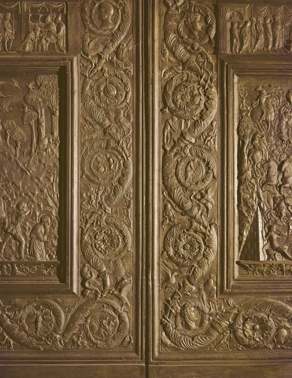 Bazilikanın merkez kapısından detay, 1439-45 (bronz) süslemeli (ayrıca bkz. 247330-247337) by Antonio Filarete