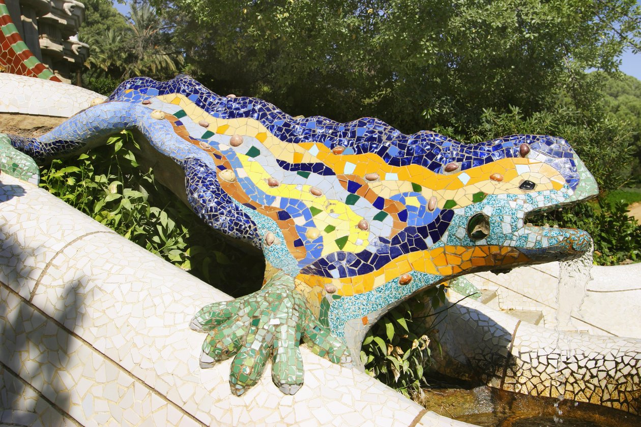 ಇಗುವಾನಾ, c.1900-14 (ಸೆರಾಮಿಕ್) ಟರ್ಕ್ by Antonio Gaudi