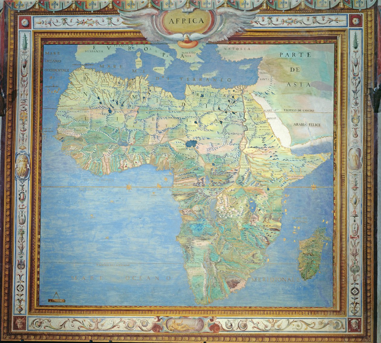 Afrika Haritası, Sala del Mappamondo