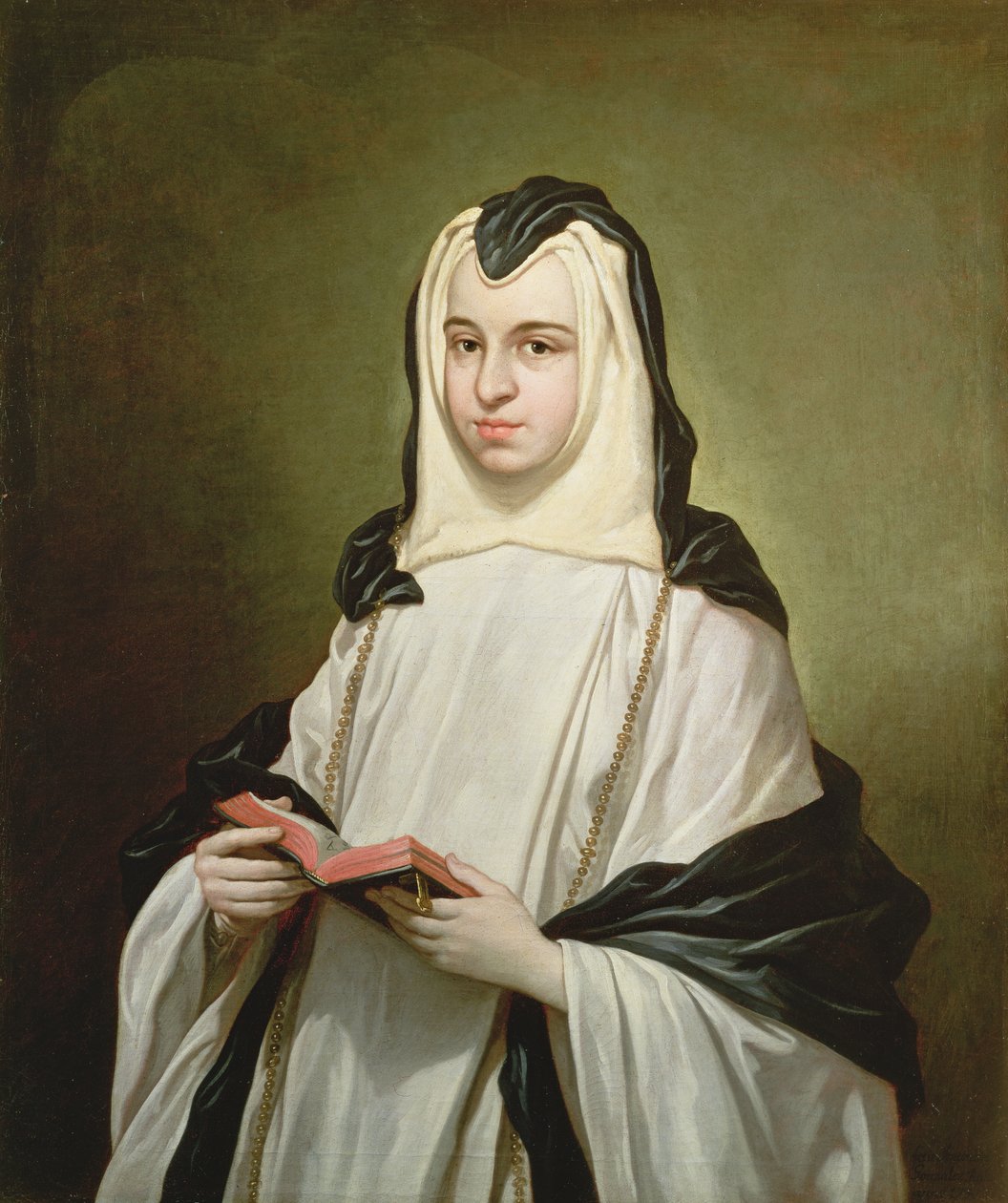 Bir rahibe portresi, 1750 by Antonio Gonzalez Ruiz