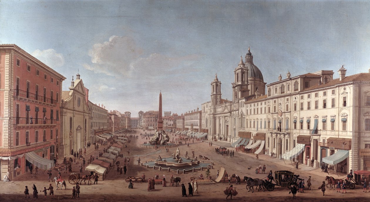 Piazza Navona, Roma by Antonio Joli