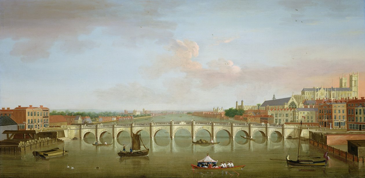 Westminster köprüsü by Antonio Joli