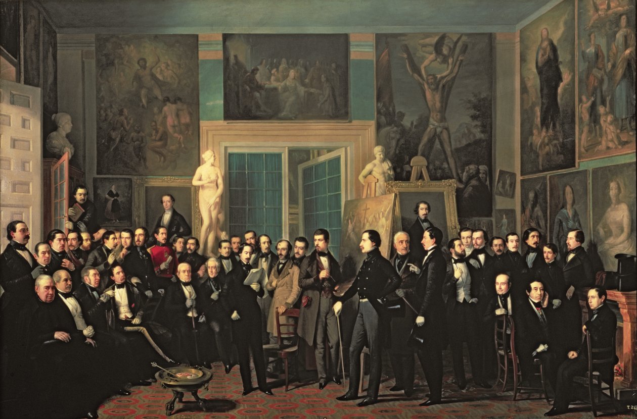 Şairler Buluşması, 1846 by Antonio María Esquivel