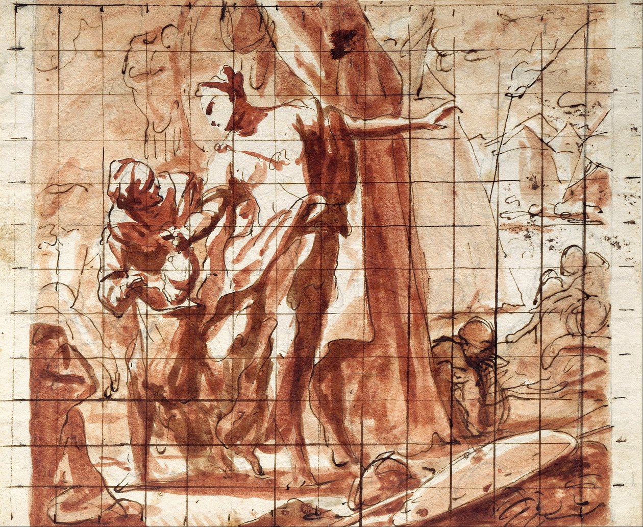 Holofernes Başkanı ile Judith by Antonio Molinari