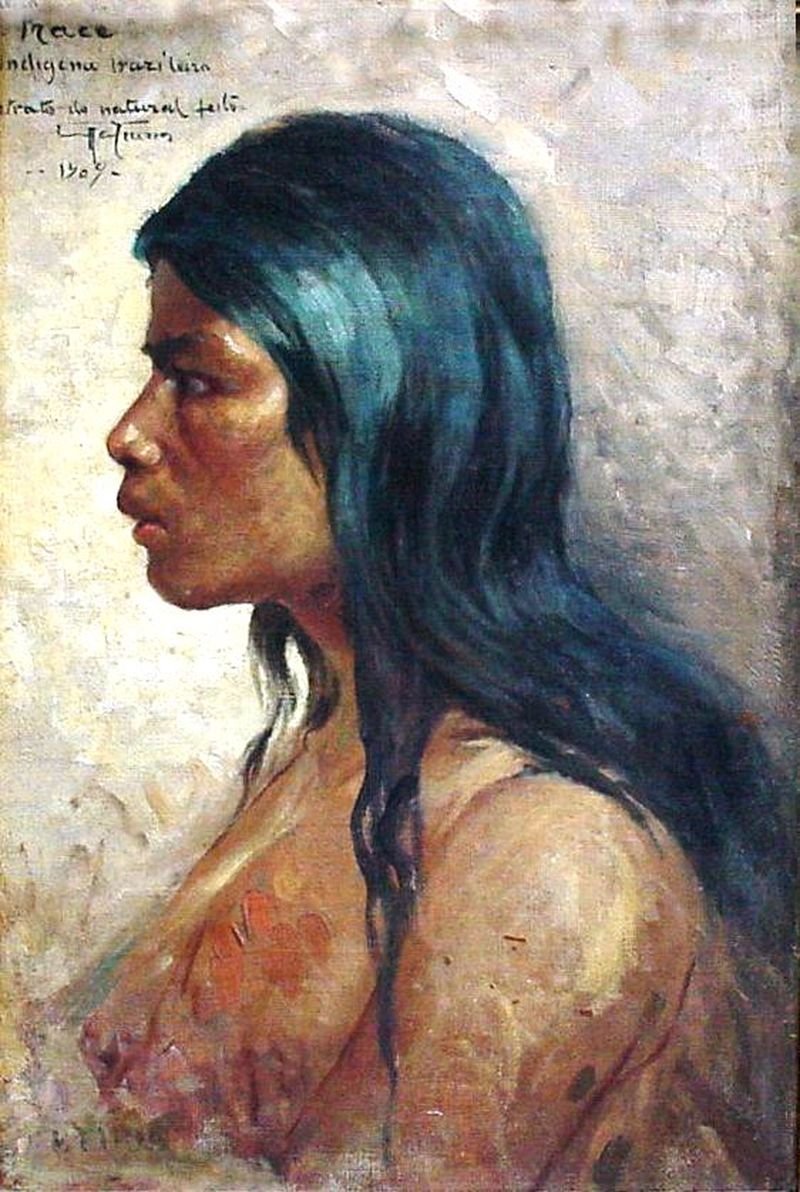 Head of an indian Frace by Antonio Parreiras