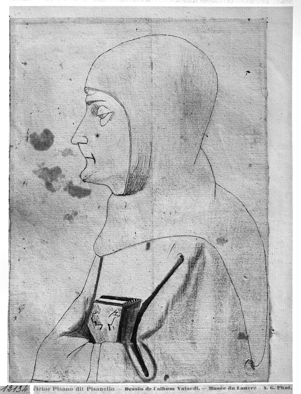 Monk, from the The Vallardi Album   by Antonio Pisanello