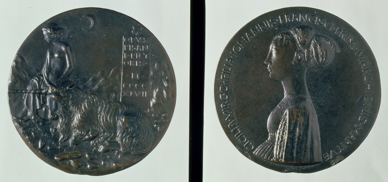 Portre madalyası, ön yüz Cecilia Gonzaga