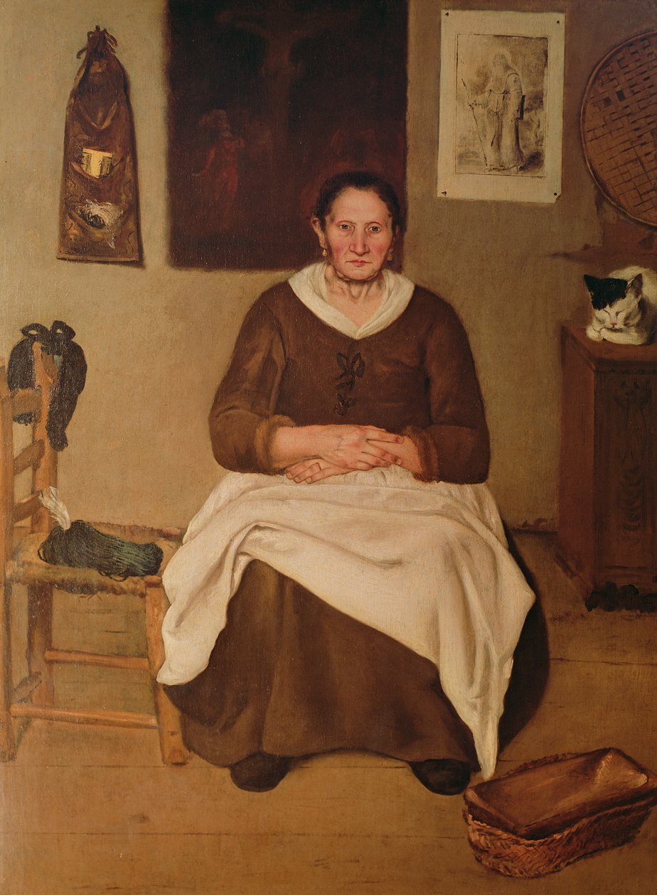 Sanatçının Annesi by Antonio de Puga