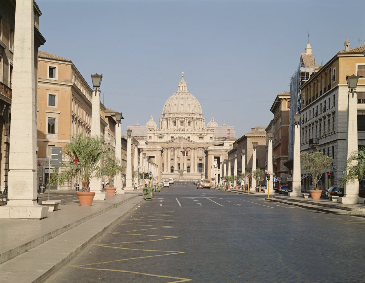 Via della Conciliazione'den Aziz Petrus'un görünümü by Antonio da Sangallo
