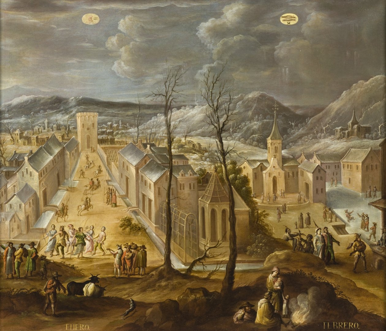 Ocak ve Şubat, Los doce meses del año (Yılın On İki Ayı), 1650-99 by Antonio de Espinosa