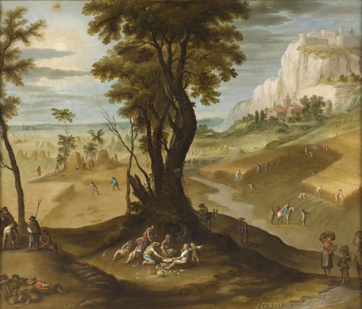 Temmuz ve Ağustos, Los doce meses del año (Yılın On İki Ayı), 1650-99 by Antonio de Espinosa