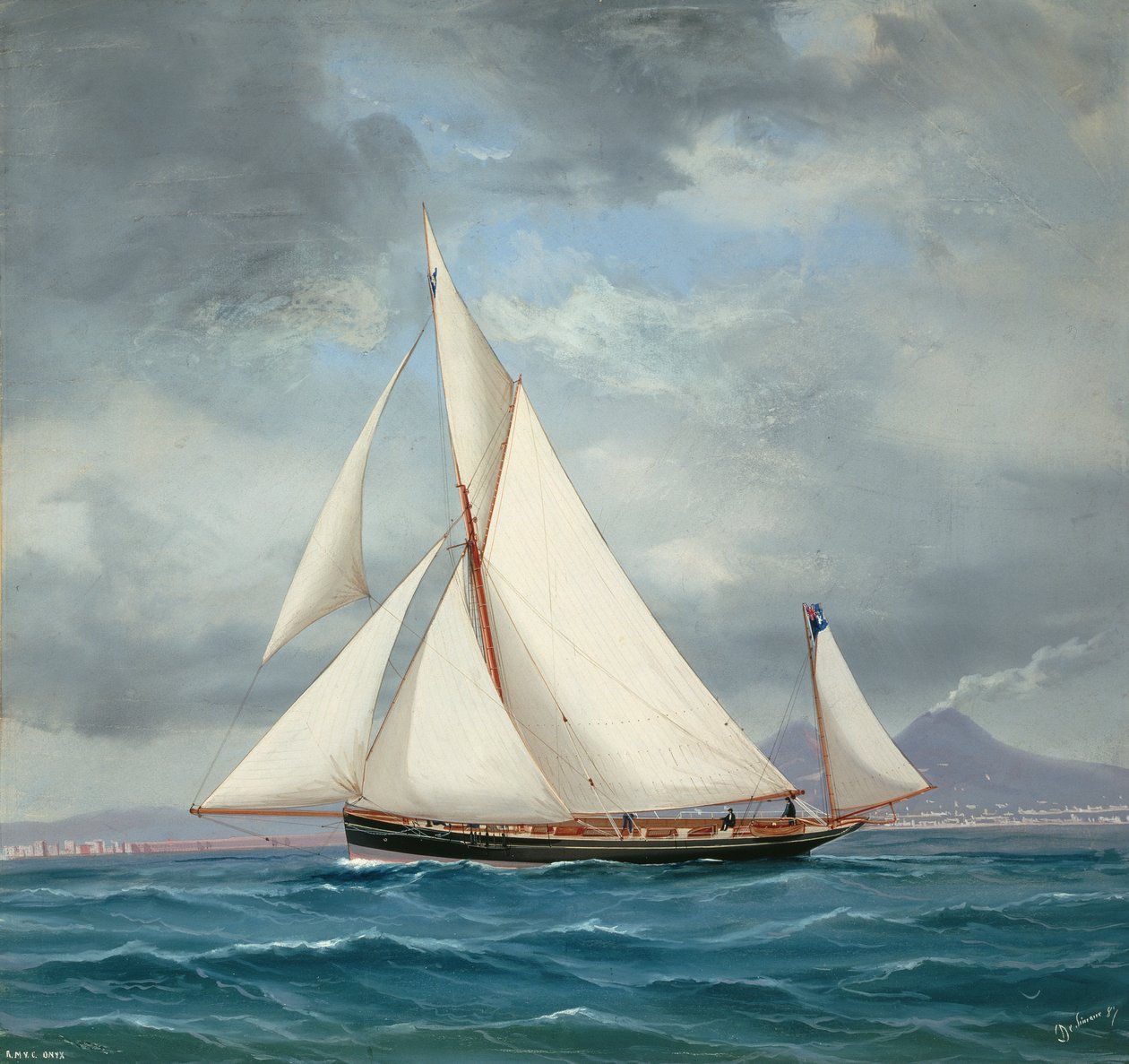 Yawl ONYX, 52 ton, 1889 by Antonio de Simone