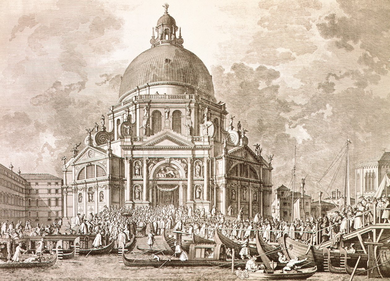 Our Lady of Health'in yıllık şöleninde Ducal şenlikleri, Doge ve Venedik Signoria'sı by Antonio (after) Canaletto