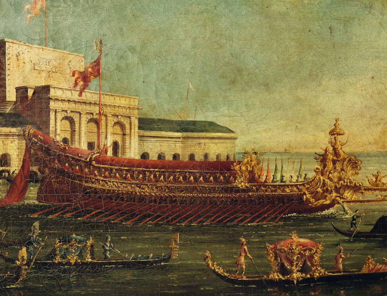 Bucentaur (Venedik dukalarının devlet kadırgası), İtalya by Antonio (studio of) Canaletto