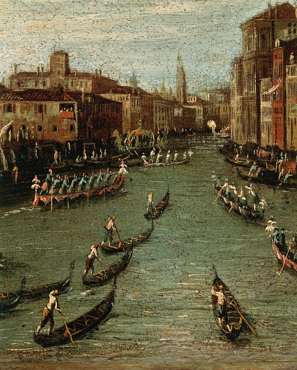 Tarihi Tekne Yarışı: Büyük Kanal Üzerindeki Gondollar by Antonio (studio of) Canaletto
