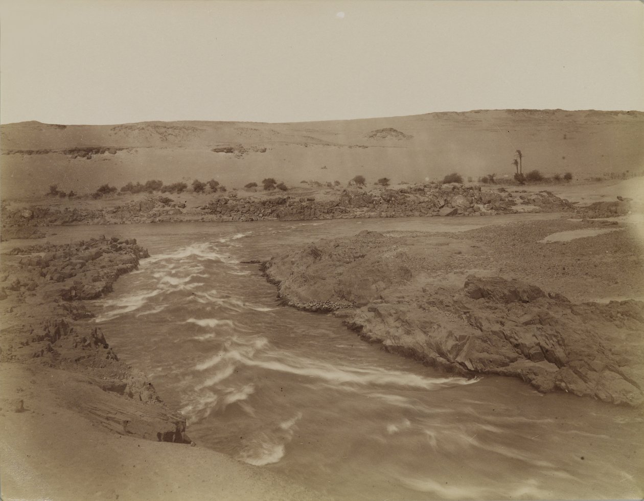 Nil Kataraktlarında Rapids, Mısır by Antonio Beato