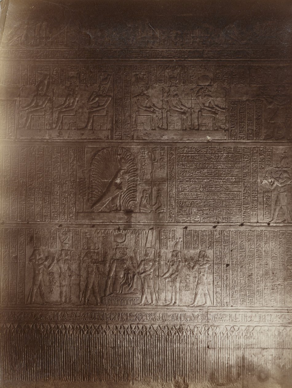 Tapınak İç, Philae by Antonio Beato