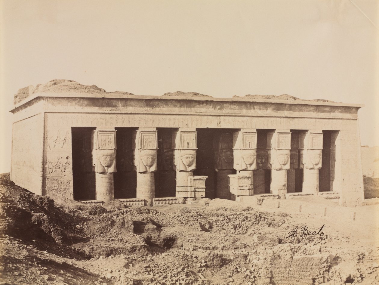 Dendera Tapınağı by Antonio Beato