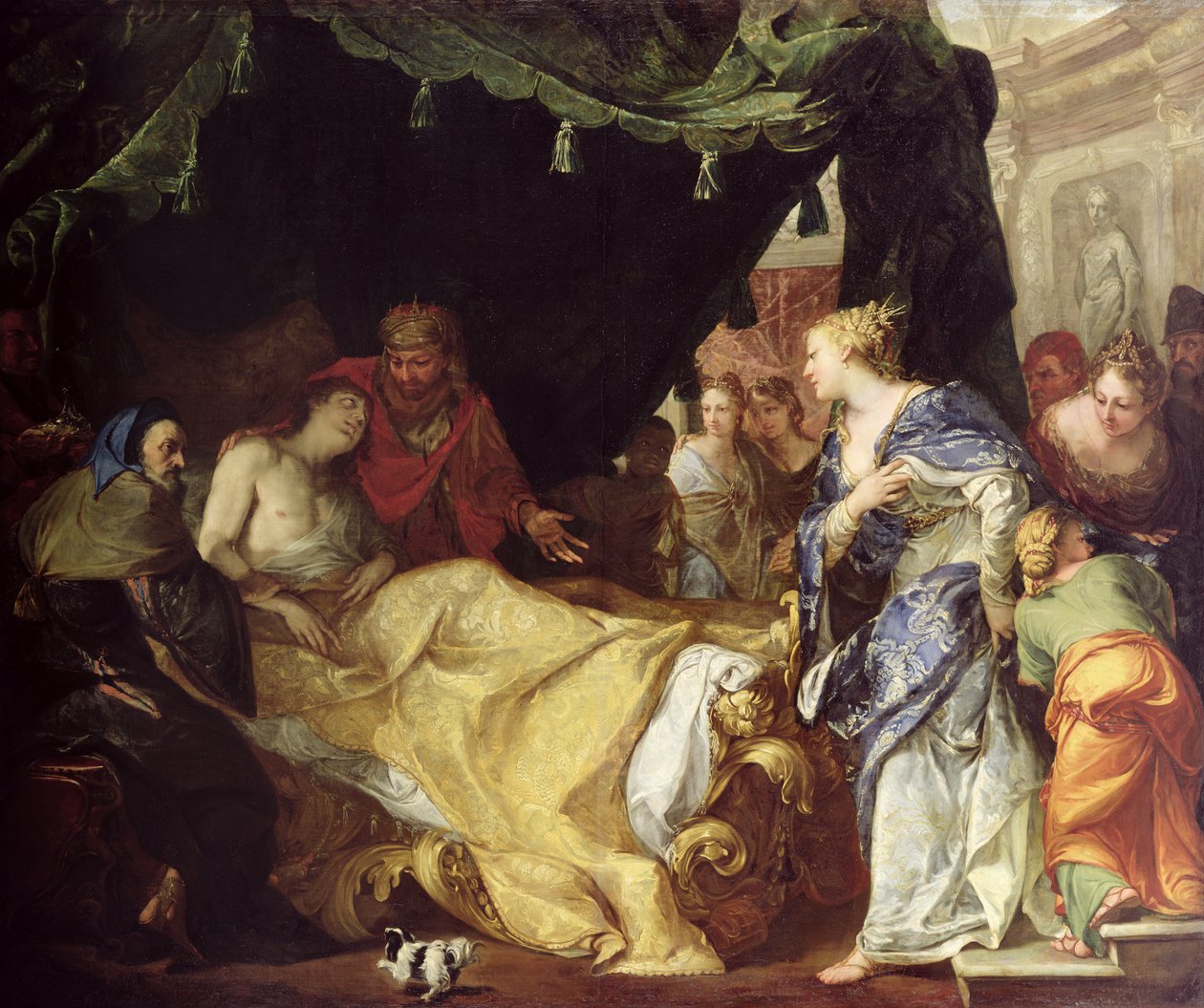 Antiochus (MÖ 324-261) ve Stratonike (Ölmekte olan Prens) 1691-1705 by Antonio Bellucci