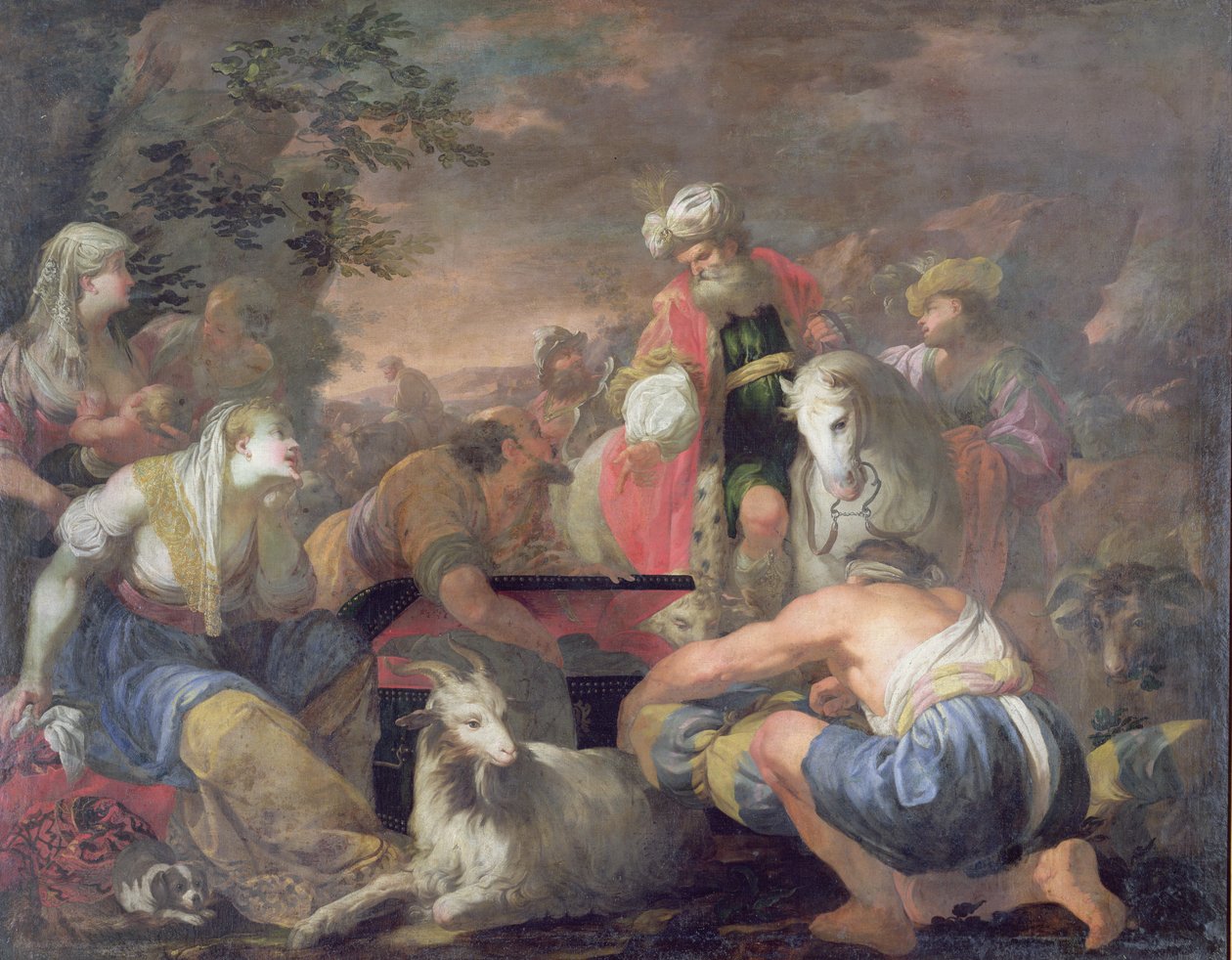 Putlarını Arayan Laban (tuval üzerine yağlı boya) by Antonio Bellucci