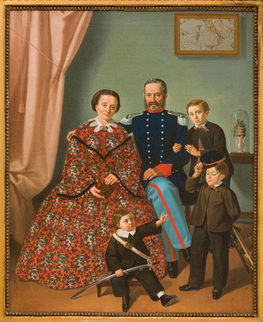 Aile (tuval üzerine yağlı boya tablo) by Antonio Boldini