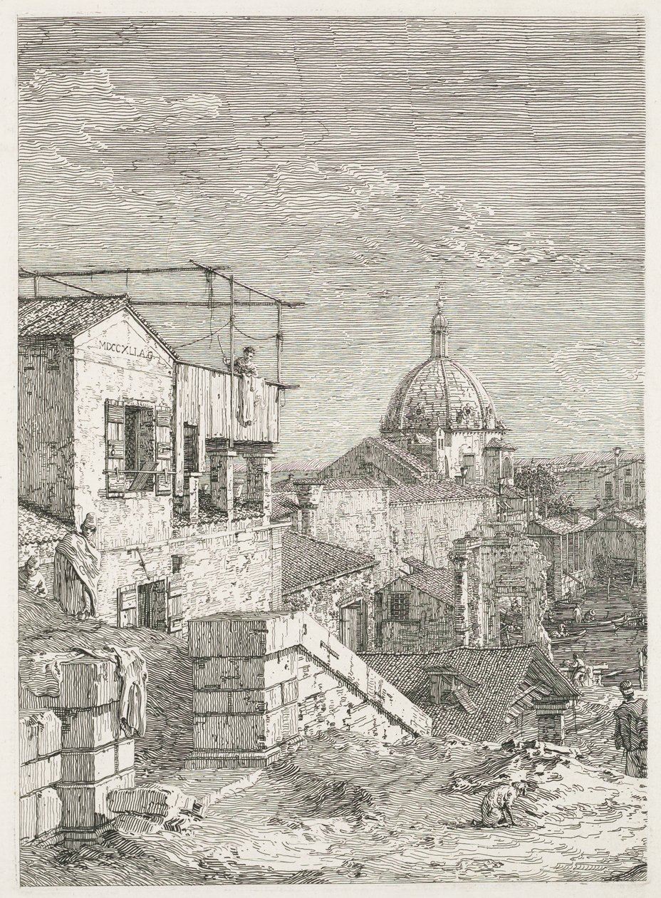 Görünümler: Kayıt sırasında Ev by Antonio Canaletto