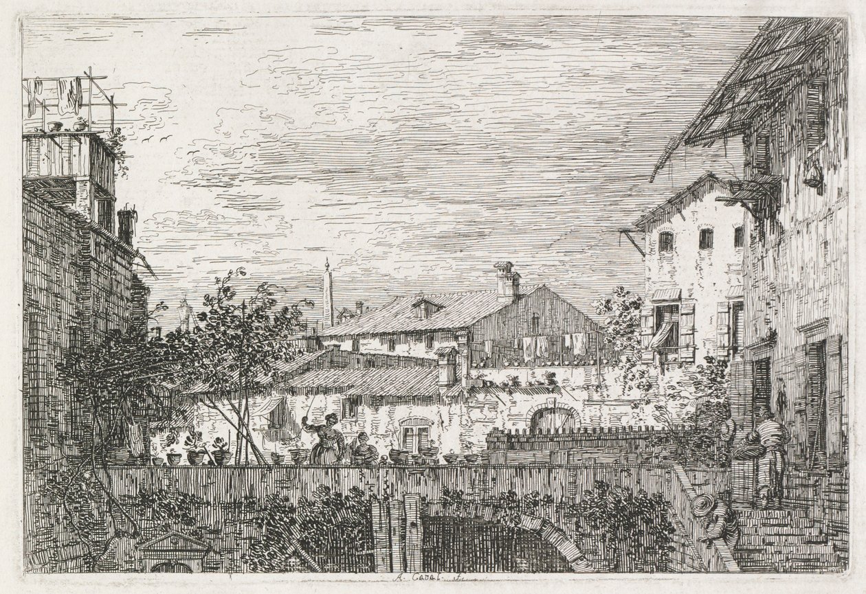 Manzara: Teras, 1735-1746. by Giovanni Antonio Canal