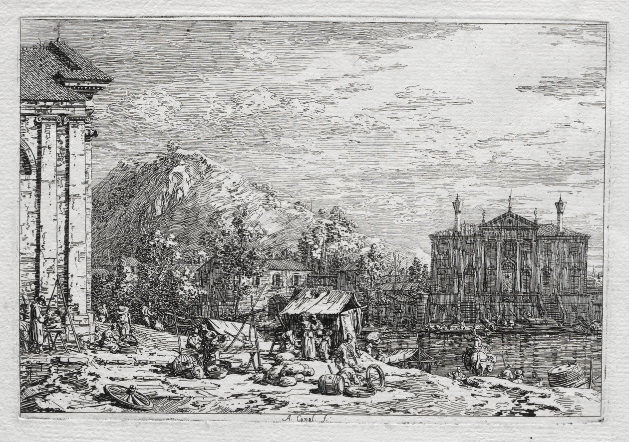 Venedik ve Çevreden Görünümler: Nehrin Ötesinde Bir Şehir, 1700
