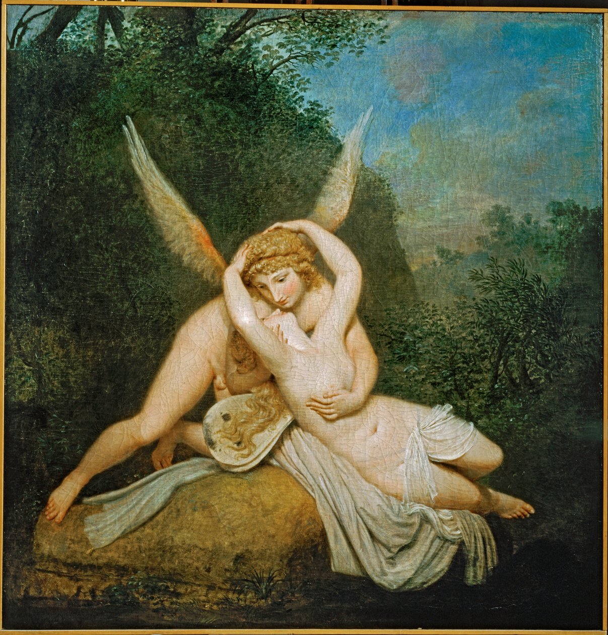 Amor ve Psyche ... (tuval üzerine resim) by Antonio Canova