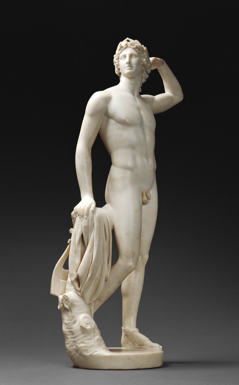 Apollon Kendini Taçlandırıyor by Antonio Canova