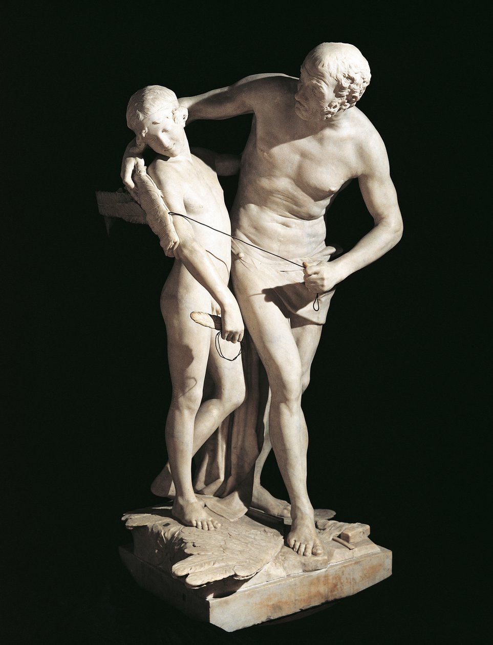 Daedalus ve Icarus, Antonio Canova (1757-1822), mermer heykel, 220 cm yükseklik by Antonio Canova