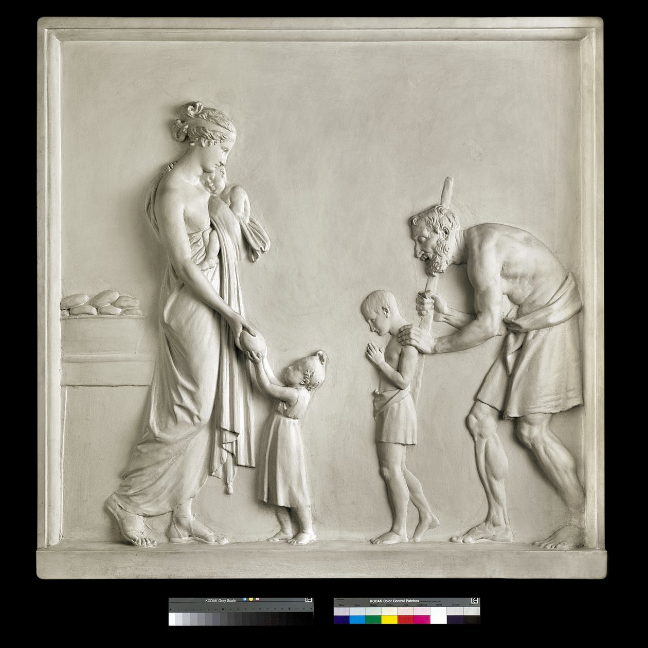Açları Beslemek, 1795 (alçı) by Antonio Canova