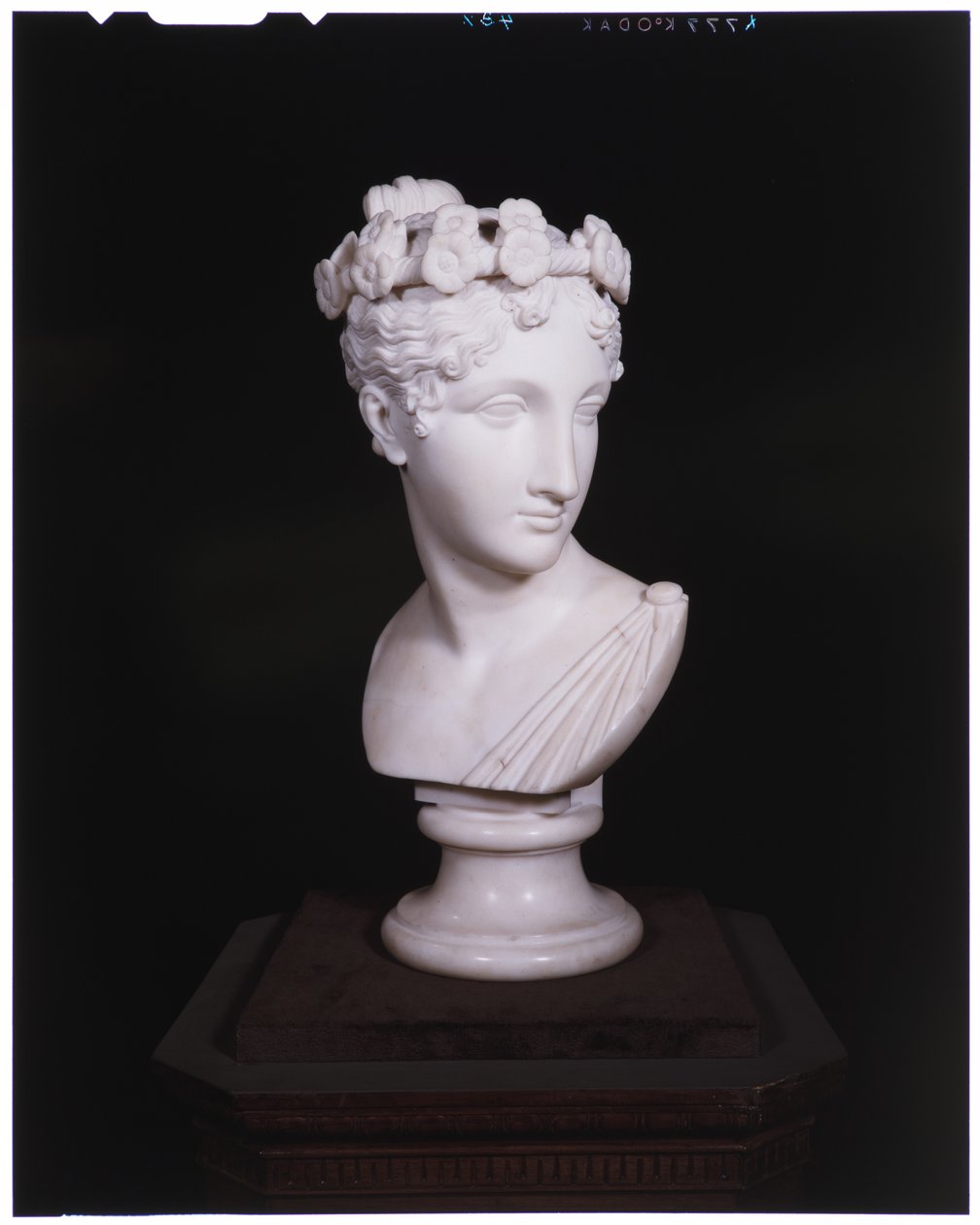 Bir Dansçının Başı, 1820 (mermer) by Antonio Canova