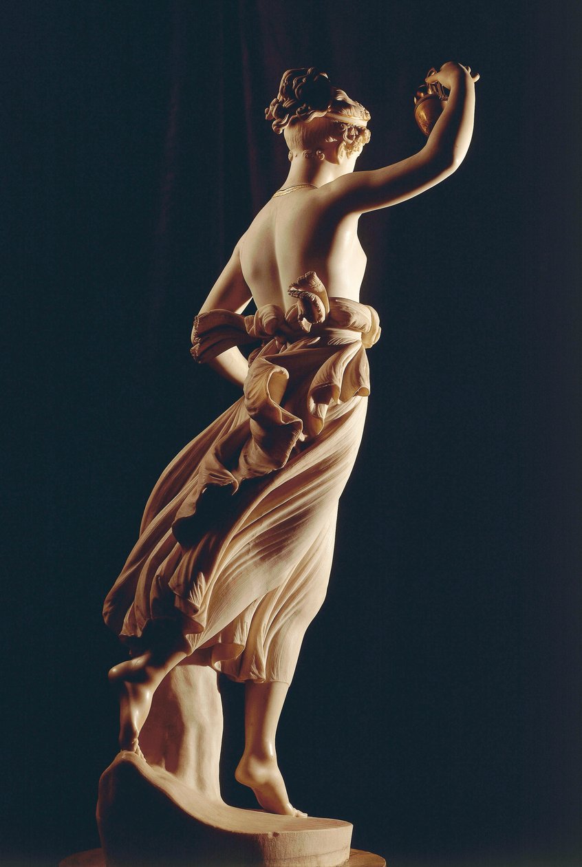 Hebe, Antonio Canova (1757-1822), mermer heykel by Antonio Canova