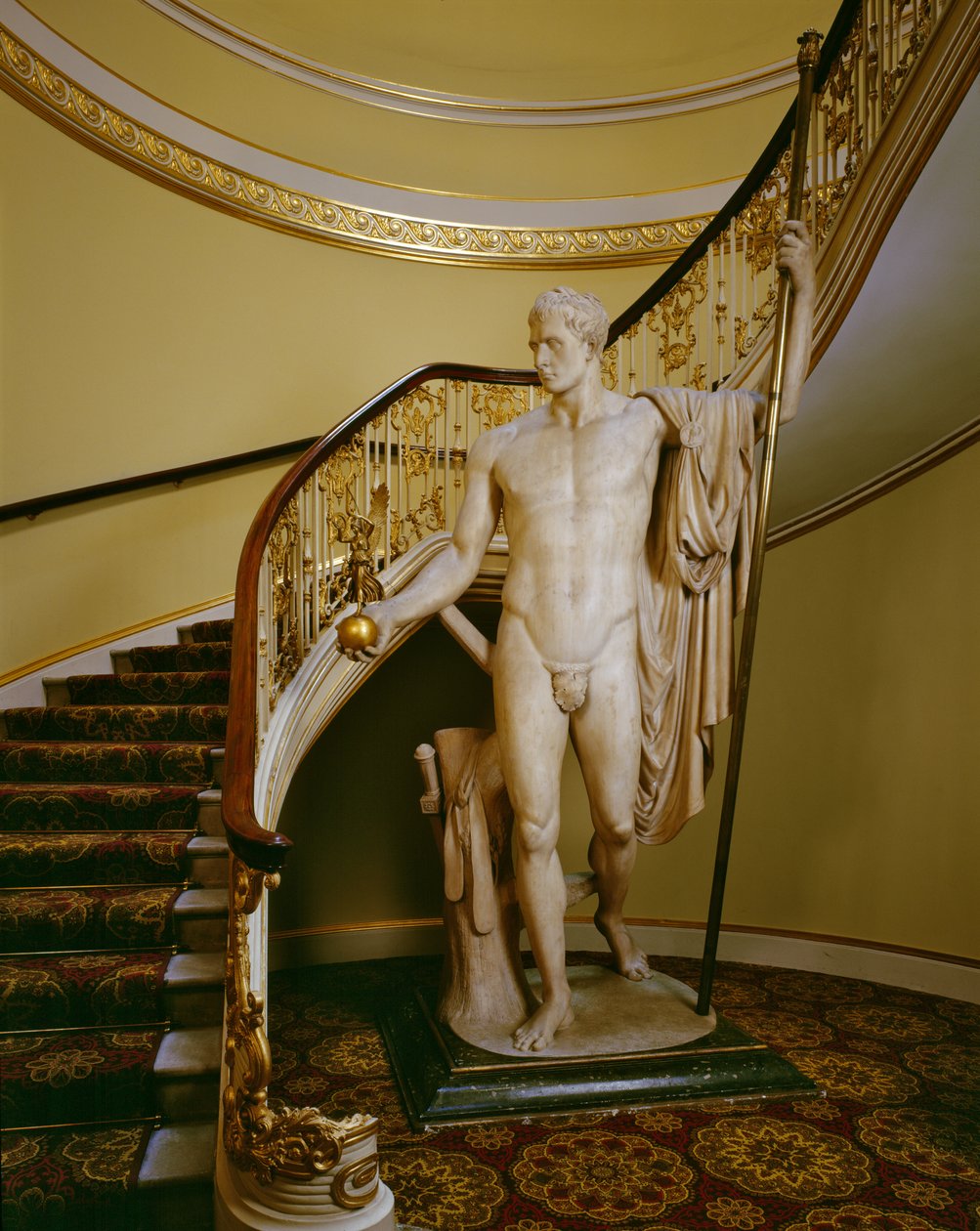 Barışçıl Mars olarak Napolyon (mermer) by Antonio Canova