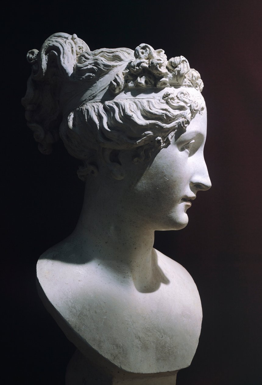 Paolina Borghese Venüs Victrix olarak, Antonio Canova (1757-1822), beyaz mermer by Antonio Canova