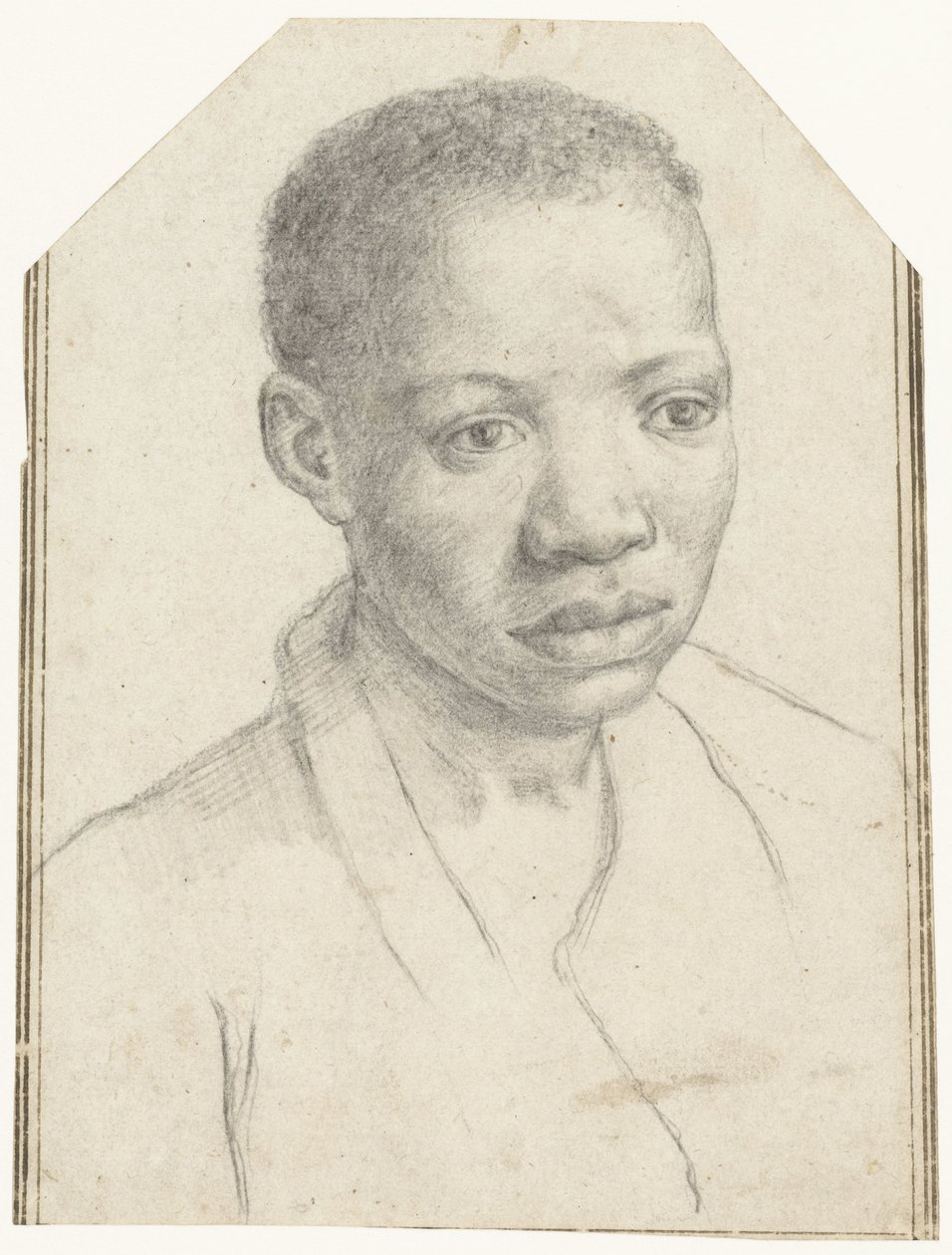 Siyah bir çocuk portresi by Antonio Carracci