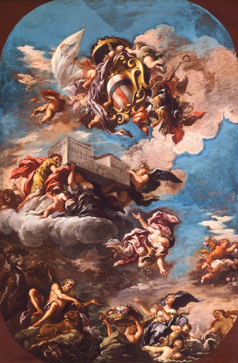 Corsini ailesinin yüceltilmesi by Antonio Domenico Gabbiani
