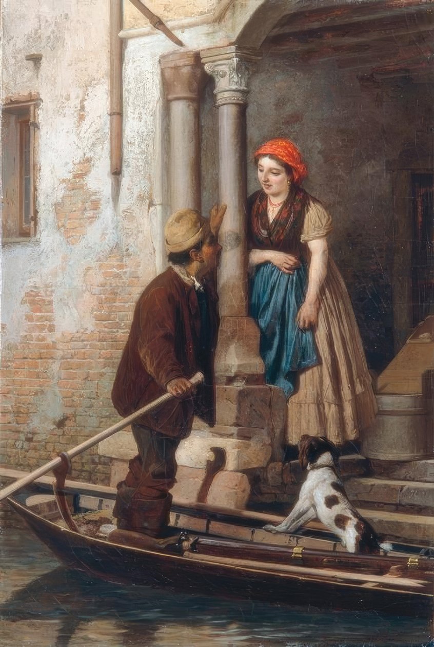 Venedik'te flört by Antonio Ermolao Paoletti