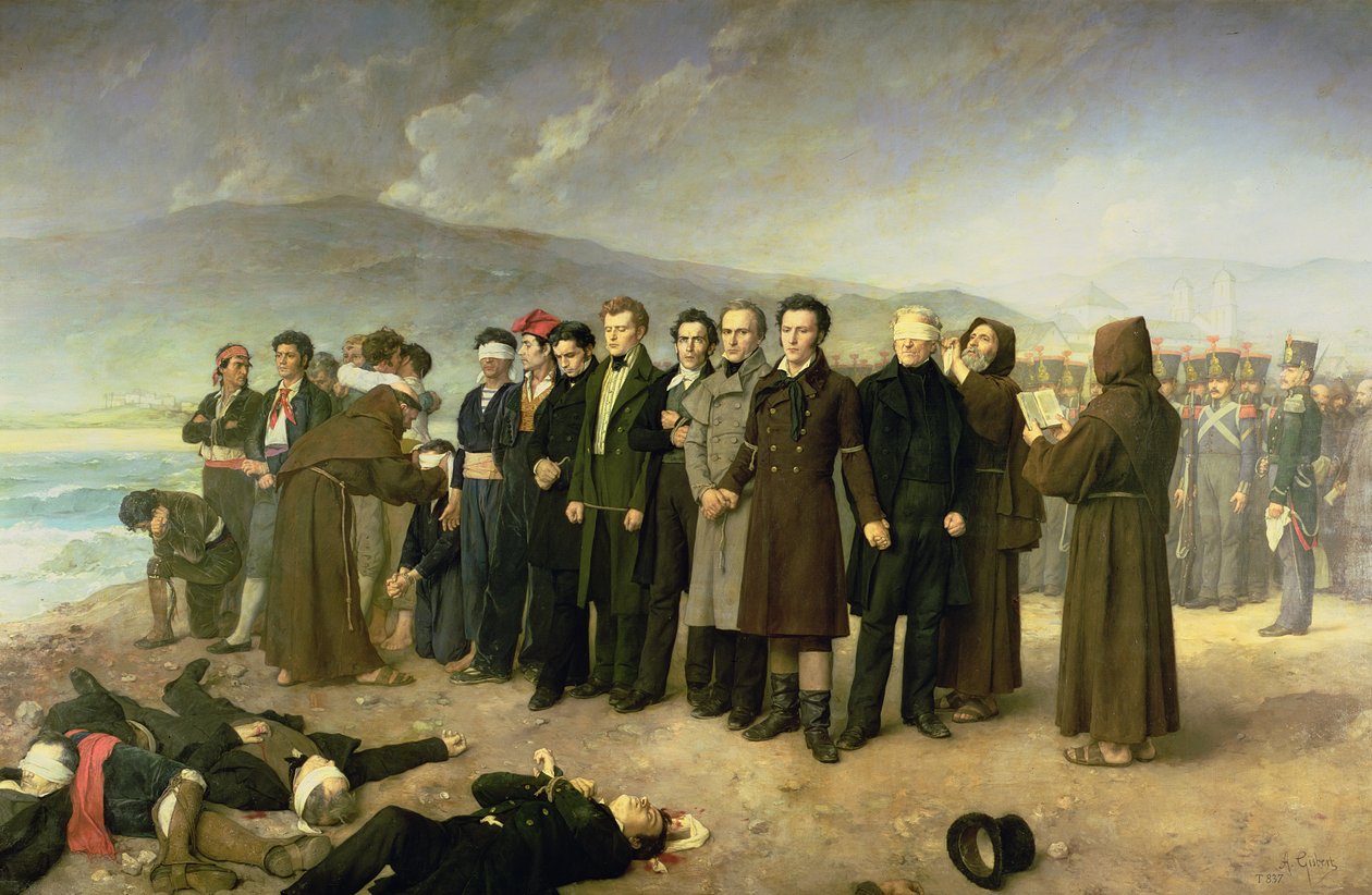 Jose Maria de Torrijos y Uriarte (1791-1831) ve arkadaşlarının 1831, 1888