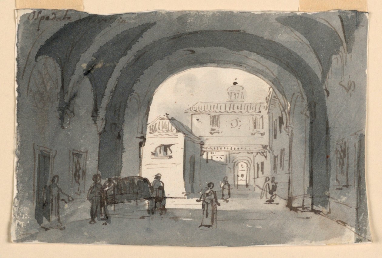 Sahne Tasarımı, Brescia Hastanesi by Antonio Giuseppe Basoli