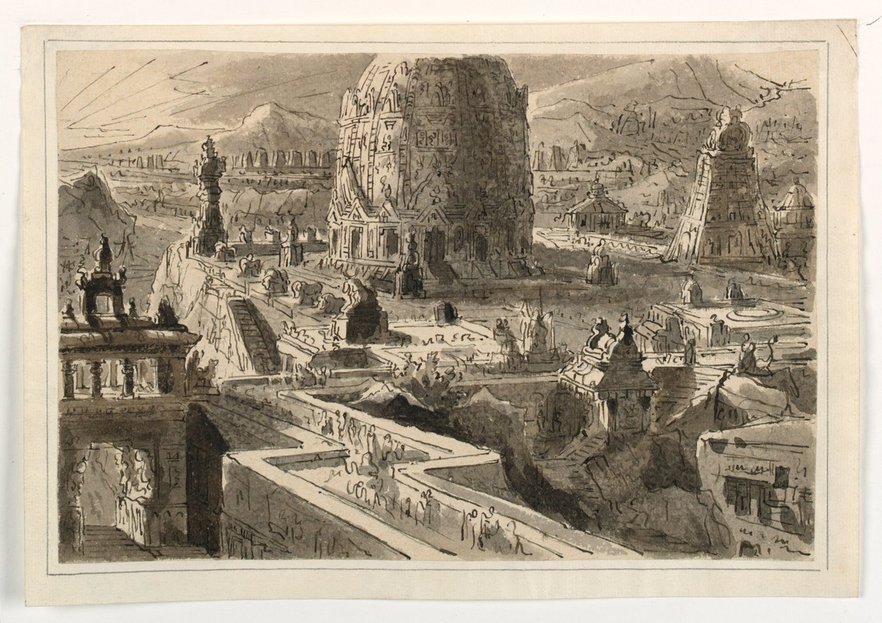 Sahne Tasarımı, Oryantal Kasaba by Antonio Giuseppe Basoli