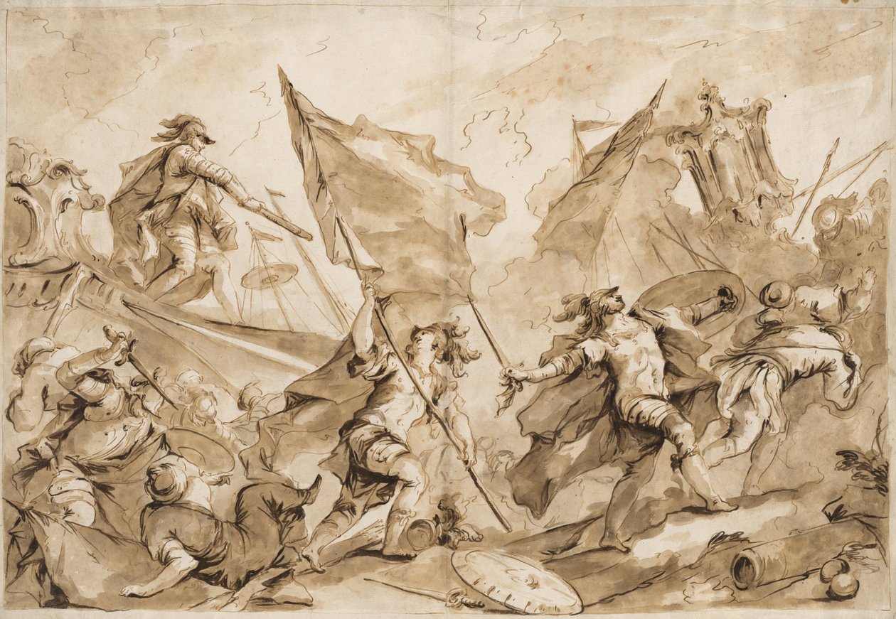 Gelibolu Saldırısını Jacopo Marcello Yönetiyor by Antonio Guardi