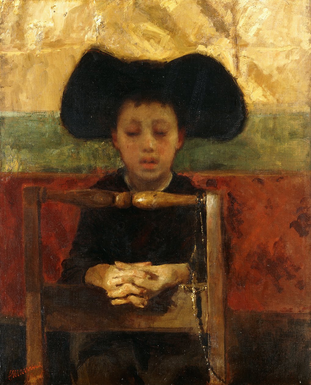 Altar Boy Dua Eden, 1865-1875 dolayları by Antonio Mancini