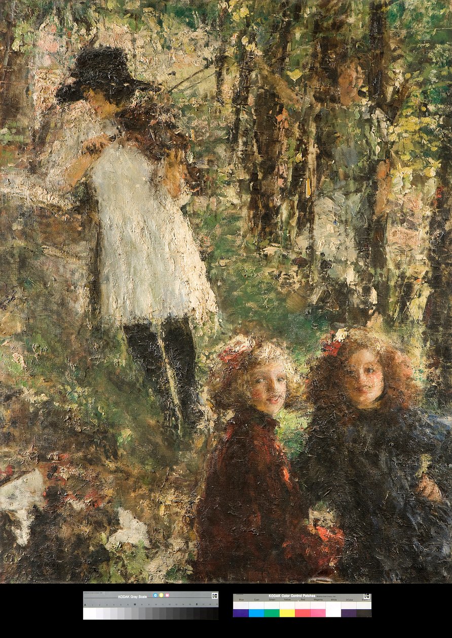 Yansımalar (yansımalar) Tablo Antonio Mancini (1852-1930) tarafından 1920 Özel koleksiyon by Antonio Mancini