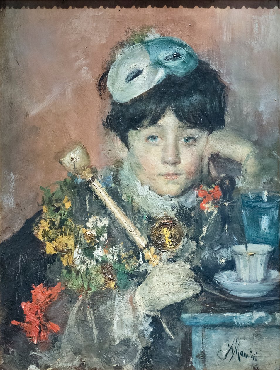 Maske by Antonio Mancini
