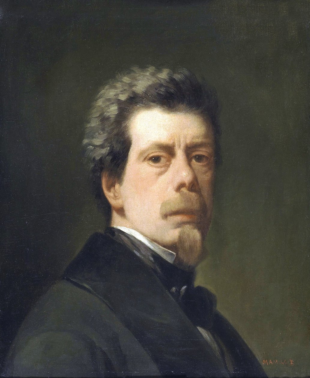 kendi kendine portre by Antonio María Esquivel