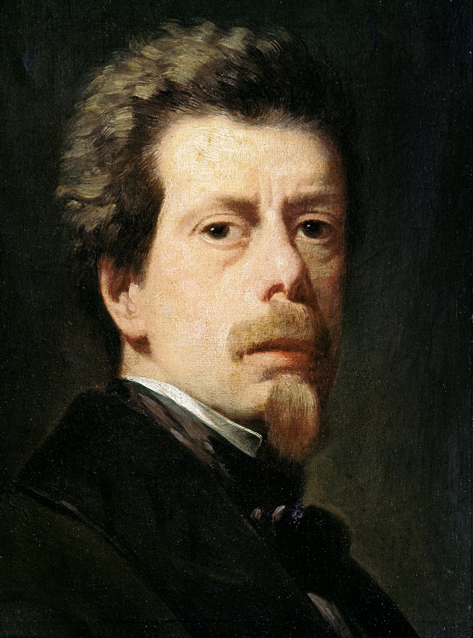 Sanatçının kendi portresi. Antonio Maria ESQUIVEL Y SUAREZ DE URBINA (1806-1857), ca. 1856 Tuval üzerine yağlı boya Madrid, Prado Müzesi. by Antonio María Esquivel y Suárez de Urbina