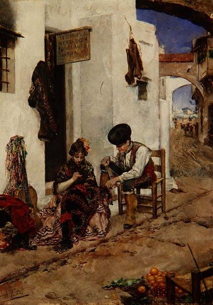 Picadors Ceketini Tamir Etmek by Antonio Maria Fabres y Costa